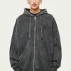 The Couture Club Hoodies-Oversized Zip Through Hoodie
