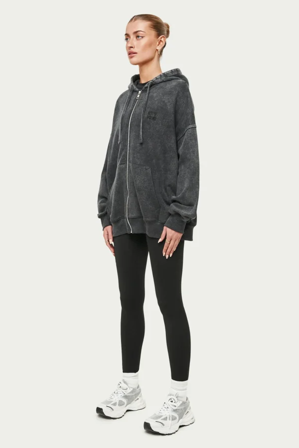 The Couture Club Hoodies-Oversized Zip Through Hoodie