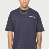 The Couture Club Twinsets-Paint Detail Heavyweight T-Shirt