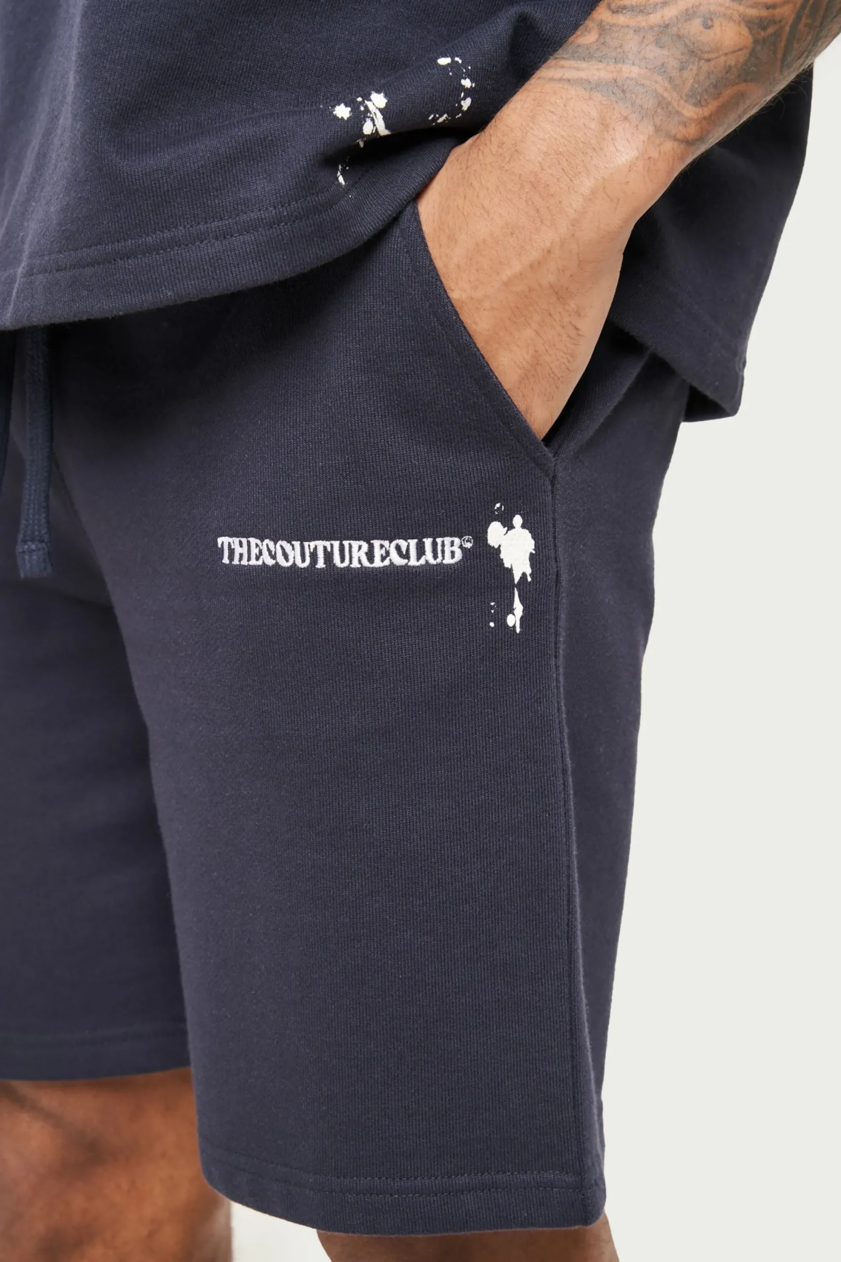 paint_detail_heavyweight__3.webp The Couture Club Twinsets-Paint Detail Heavyweight Shorts