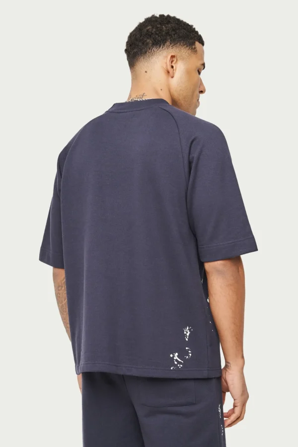 The Couture Club Twinsets-Paint Detail Heavyweight T-Shirt