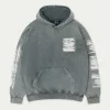 The Couture Club Hoodies-Paint Effect Emblem Hoodie