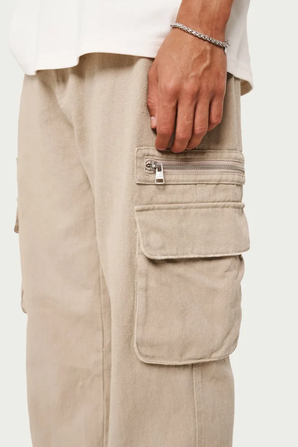 The Couture Club Cargo Pants-Patch Pocket Twill Cargos