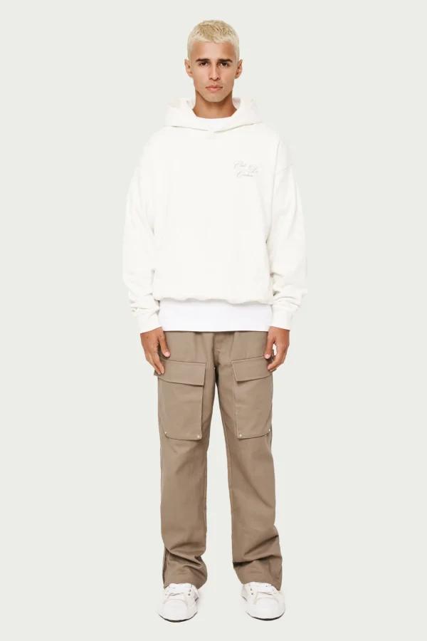 The Couture Club Cargo Pants-Peached Twill Straight Cargos