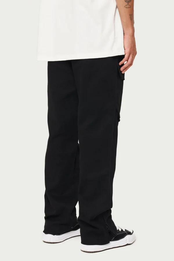 The Couture Club Cargo Pants-Peached Twill Straight Cargos