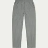 The Couture Club Bottoms-Pinstripe Smart Zip Hem Tailored Trouser