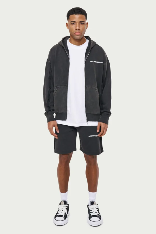 The Couture Club Twinsets-Raw Seam Distressed Shorts