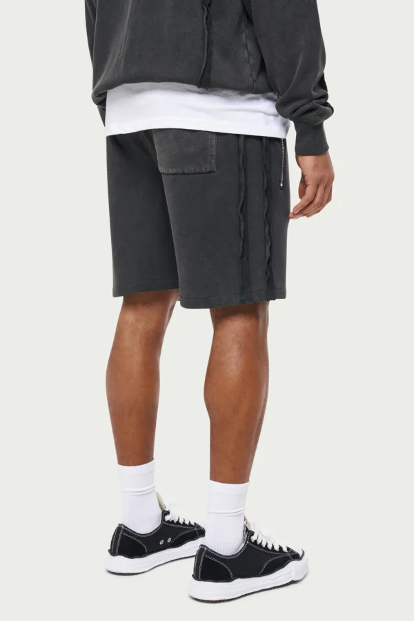The Couture Club Twinsets-Raw Seam Distressed Shorts