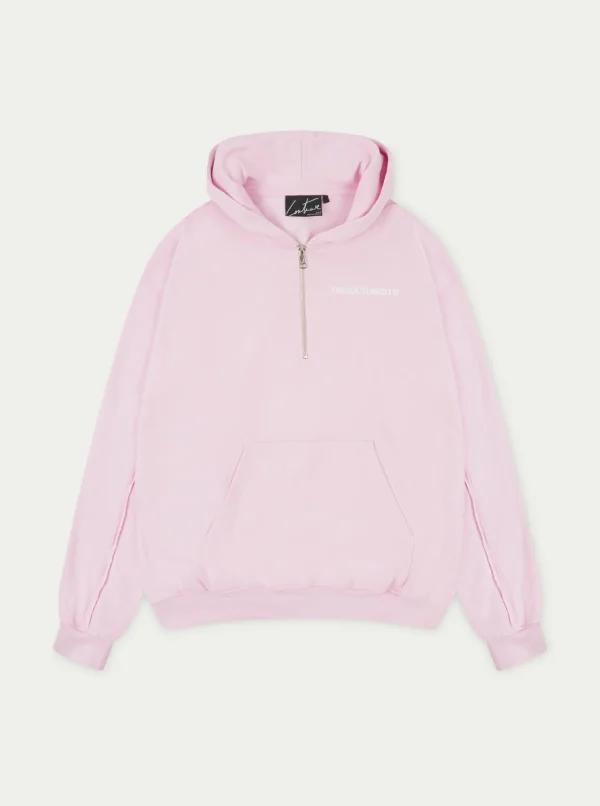 The Couture Club Hoodies-Raw Seam Quarter Zip Hoodie
