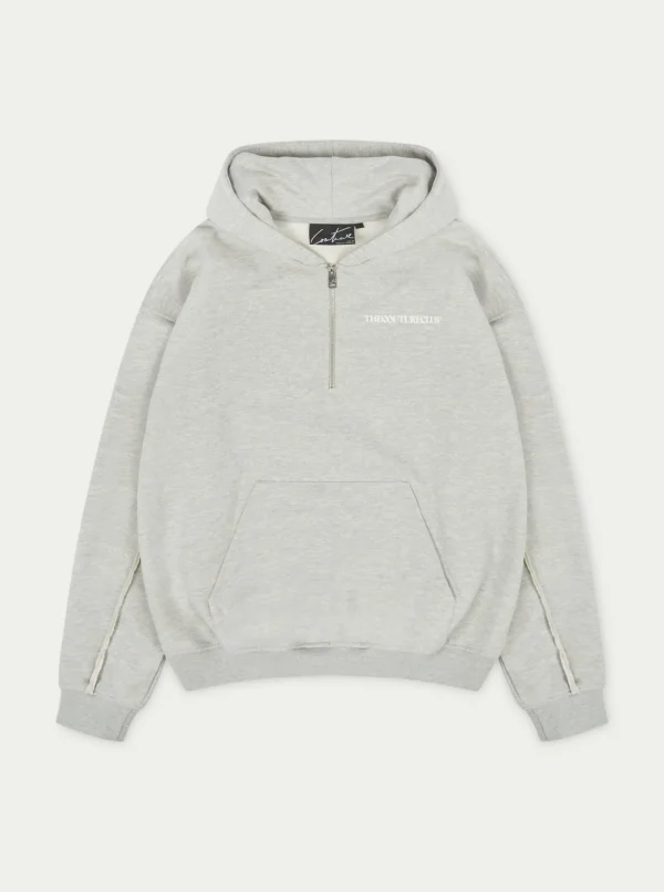 The Couture Club Tracksuits-Raw Seam Quarter Zip Hoodie
