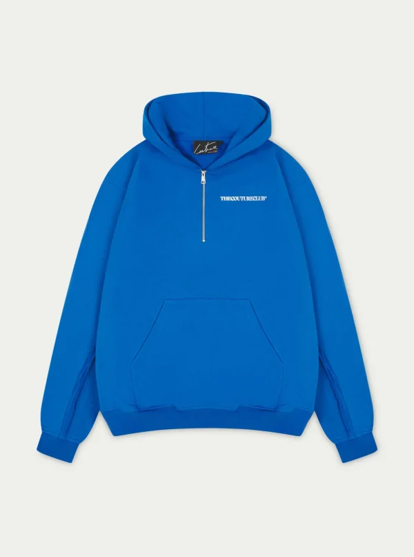The Couture Club Hoodies-Raw Seam Quarter Zip Hoodie
