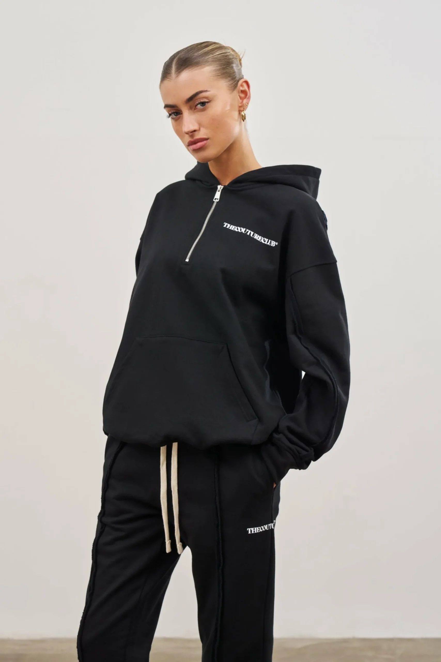 raw_seam_quarter_zip_hood_4-11.webp The Couture Club Twinsets-Raw Seam Quarter Zip Hoodie
