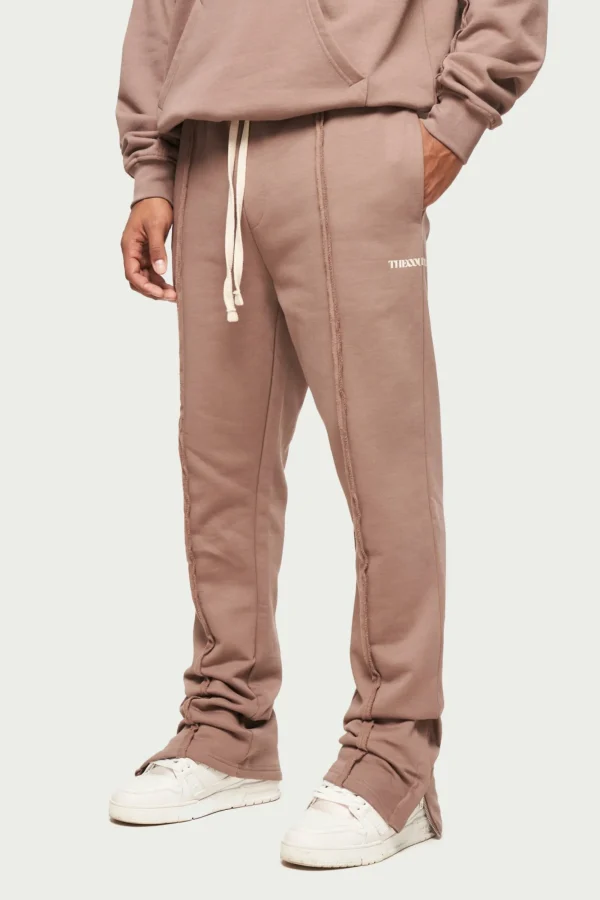 The Couture Club Twinsets-Raw Seam Straight Leg Joggers