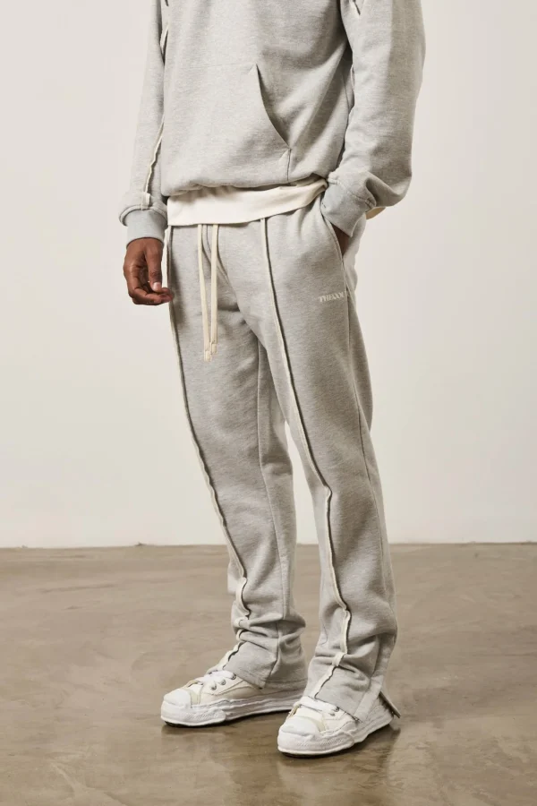 The Couture Club Tracksuits-Raw Seam Straight Leg Joggers