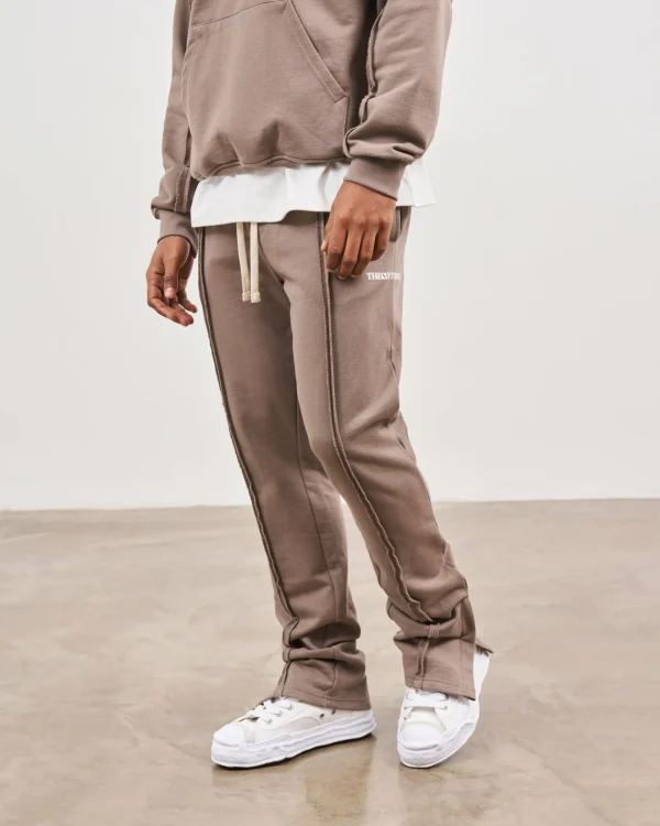 The Couture Club Tracksuits-Raw Seam Straight Leg Joggers