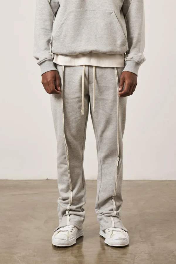 The Couture Club Tracksuits-Raw Seam Straight Leg Joggers