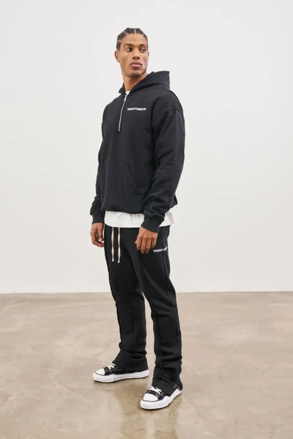 The Couture Club Twinsets-Raw Seam Straight Leg Joggers