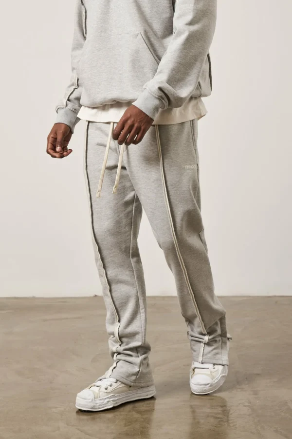 The Couture Club Tracksuits-Raw Seam Straight Leg Joggers