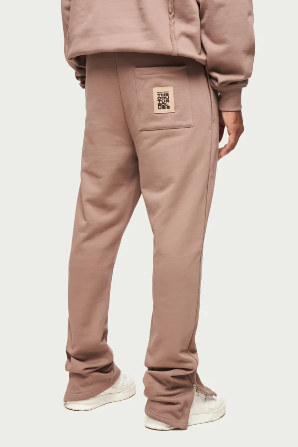 The Couture Club Twinsets-Raw Seam Straight Leg Joggers