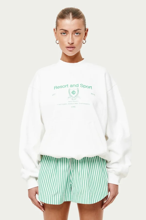 The Couture Club Sweatshirts-Resort And Sport Crewneck Sweatshirt