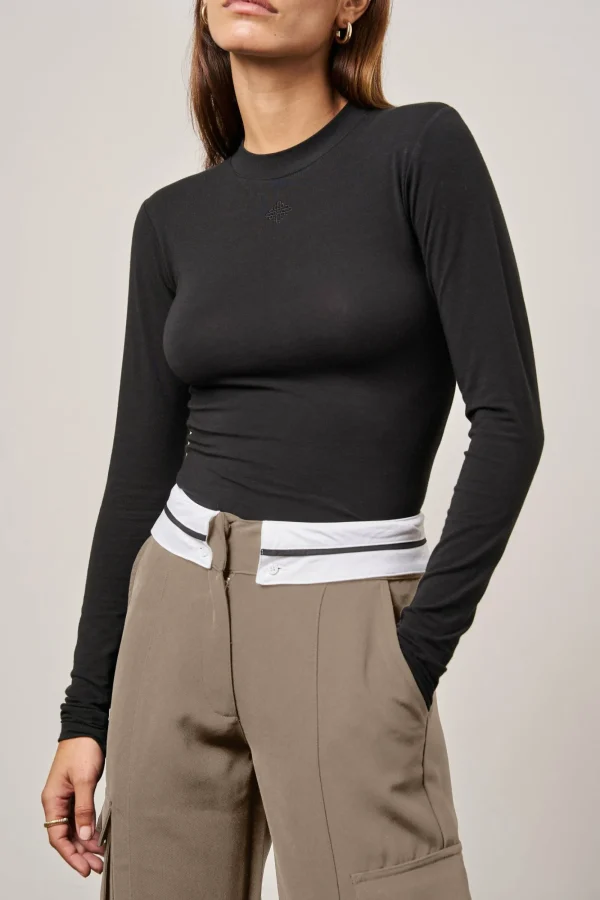 The Couture Club Bottoms-Reverse Waistband Smart Cargo Trouser