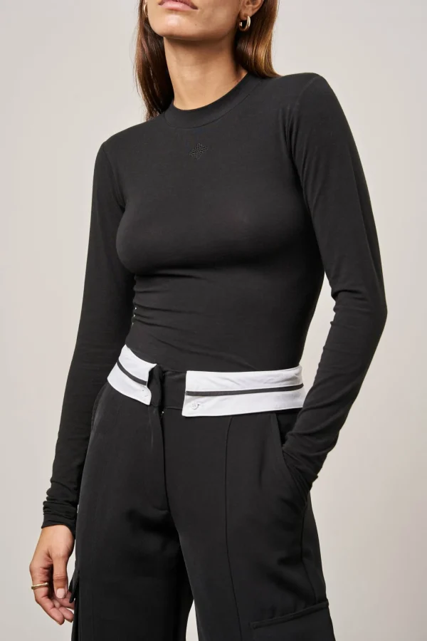 The Couture Club Bottoms-Reverse Waistband Smart Cargo Trouser