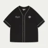 The Couture Club T-Shirts-Script Jersey Baseball Shirt