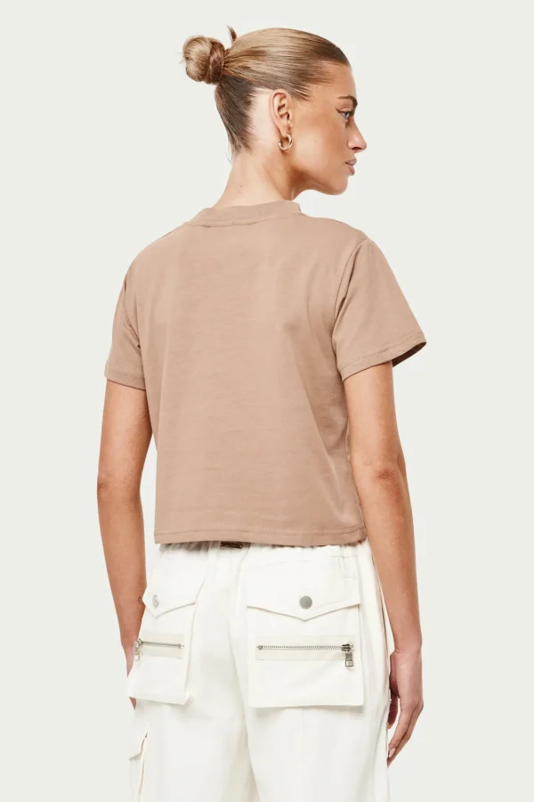 The Couture Club T-Shirts-Script Vintage Cropped T-Shirt