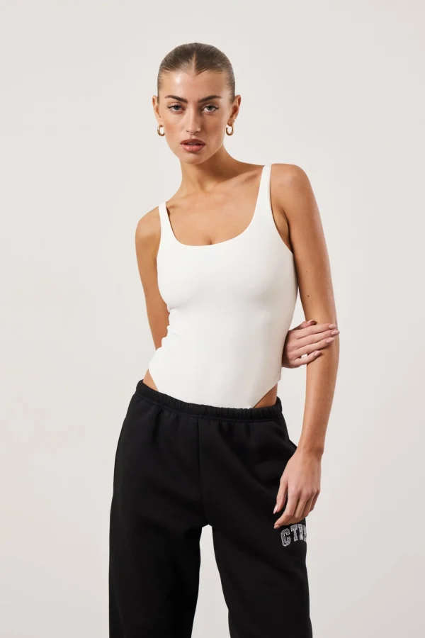 The Couture Club Tops-Sculpting Jersey Scoop Neck Bodysuit