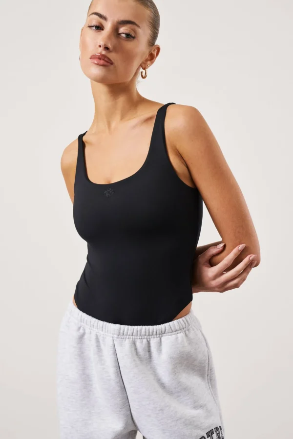 The Couture Club Tops-Sculpting Jersey Scoop Neck Bodysuit