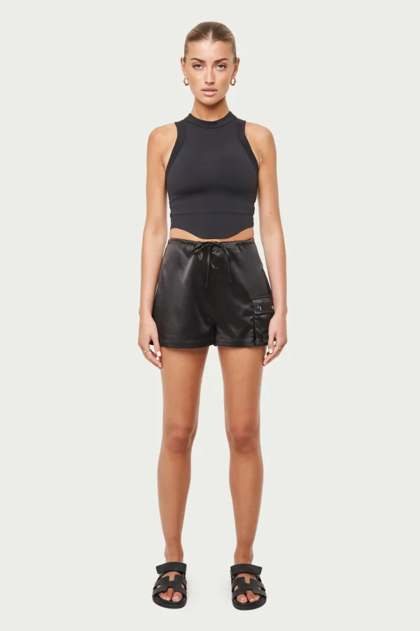 The Couture Club Tops-Sculpting Stretch Emblem Racer