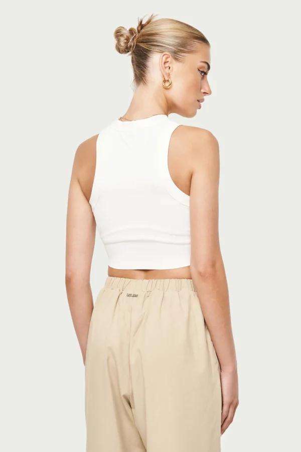The Couture Club Tops-Sculpting Stretch Emblem Racer