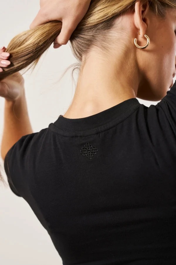 The Couture Club Tops-Short Sleeve Fitted Bodysuit