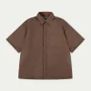 The Couture Club Shirts-Short Sleeve Padded Shirt