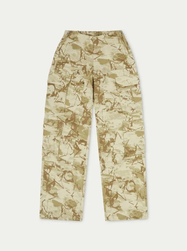 The Couture Club Bottoms-Side Zip Camo Cargo Pants