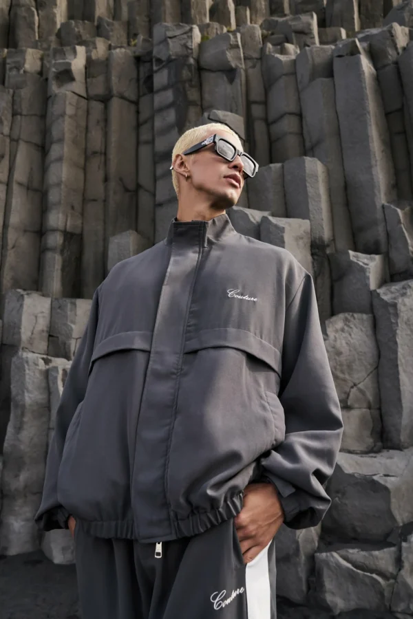 The Couture Club Twinsets-Smart Lightweight Track Jacket