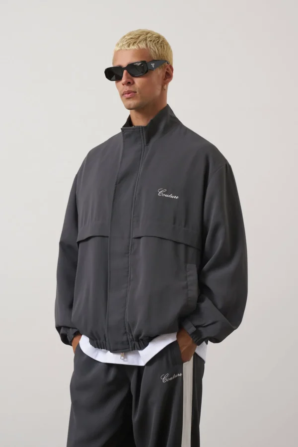 The Couture Club Twinsets-Smart Lightweight Track Jacket