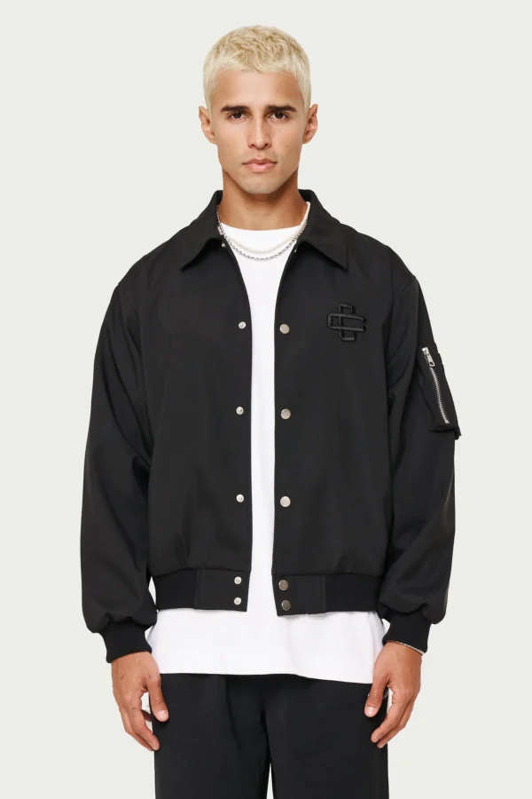 The Couture Club Coats & Jackets-Smart Nylon Bomber Jacket