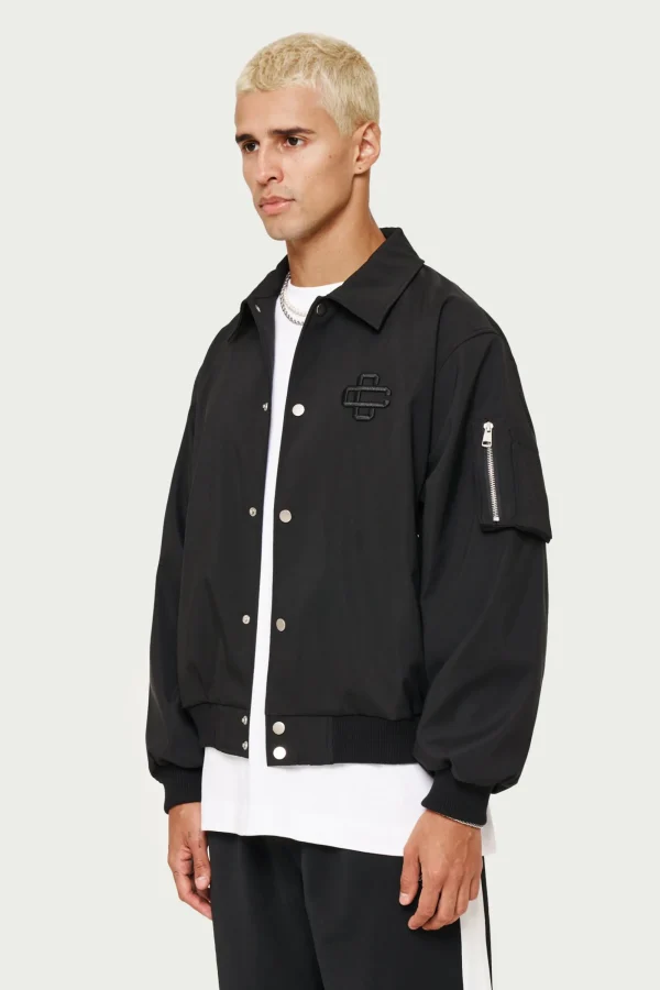 The Couture Club Coats & Jackets-Smart Nylon Bomber Jacket