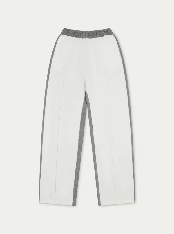 The Couture Club Joggers-Spliced Pinstripe Joggers