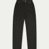 The Couture Club Co-Ords & Sets-Suede Carpenter Straight Leg Trousers