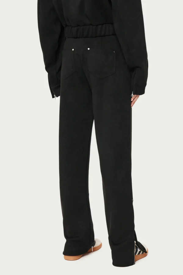 The Couture Club Co-Ords & Sets-Suede Carpenter Straight Leg Trousers