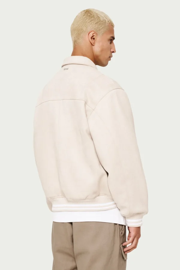 The Couture Club Coats & Jackets-Suede Varsity Jacket