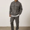 The Couture Club Twinsets-Technical Rib Zip Through Shacket