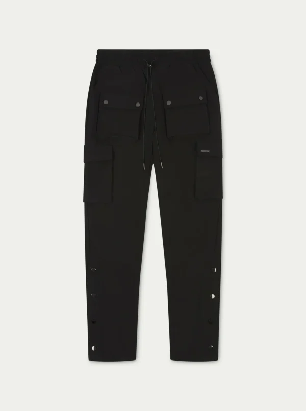 The Couture Club Cargo Pants-Technical Stretch Popper Detail Cargo Pants