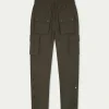 The Couture Club Cargo Pants-Technical Stretch Popper Detail Cargo Pants
