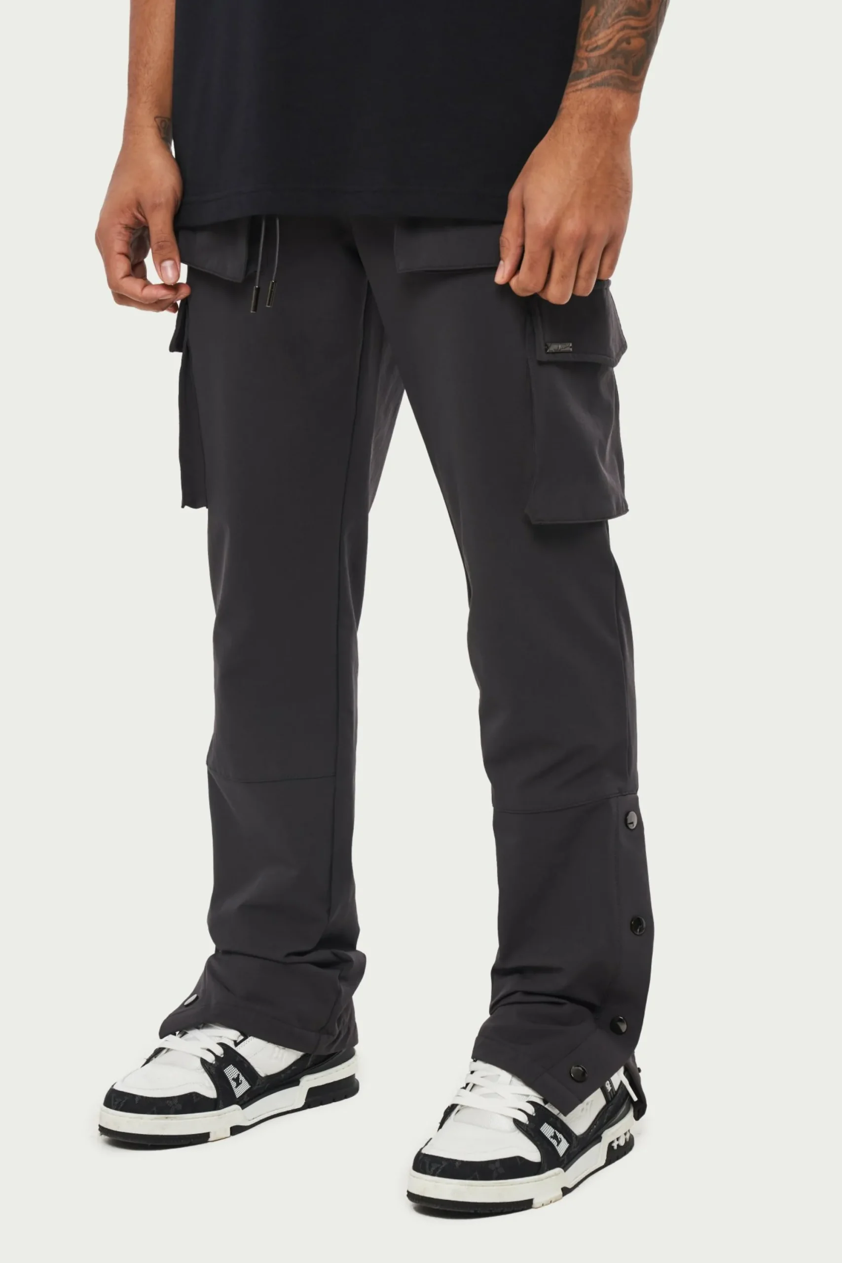 technical_stretch_popper__1-2.webp The Couture Club Cargo Pants-Technical Stretch Popper Detail Cargo Pants