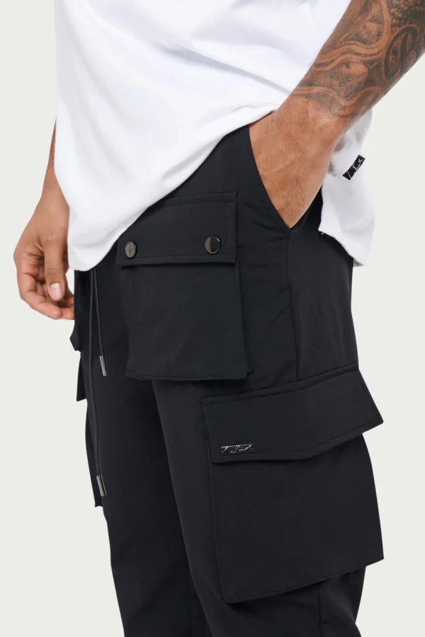 The Couture Club Cargo Pants-Technical Stretch Zip Cargo Pants