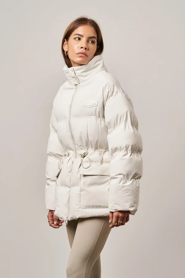 The Couture Club Coats & Jackets-Tie Waist Pleated Puffer Coat