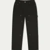 The Couture Club Twinsets-Twill Rivet Detail Carpenter Pant